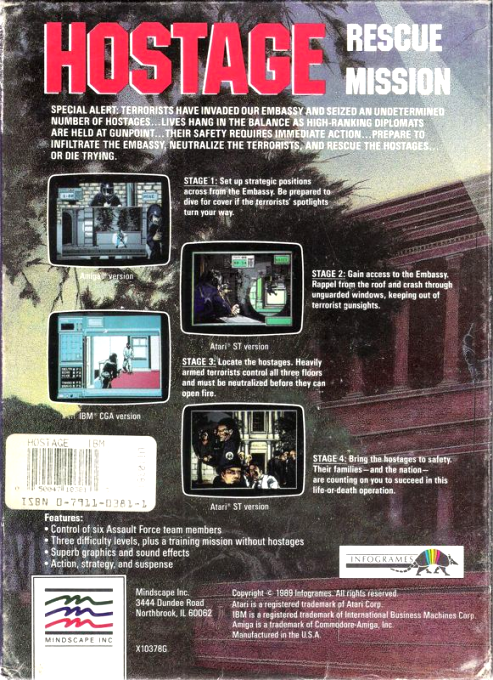 Hostage Rescue Mission — box-2D-back (US)