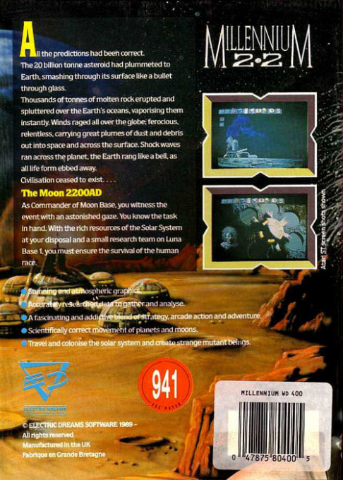 Millennium 2.2 — box-2D-back (EU)