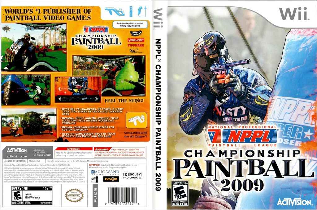 Millennium Championship Paintball 2009 — box-texture (US)