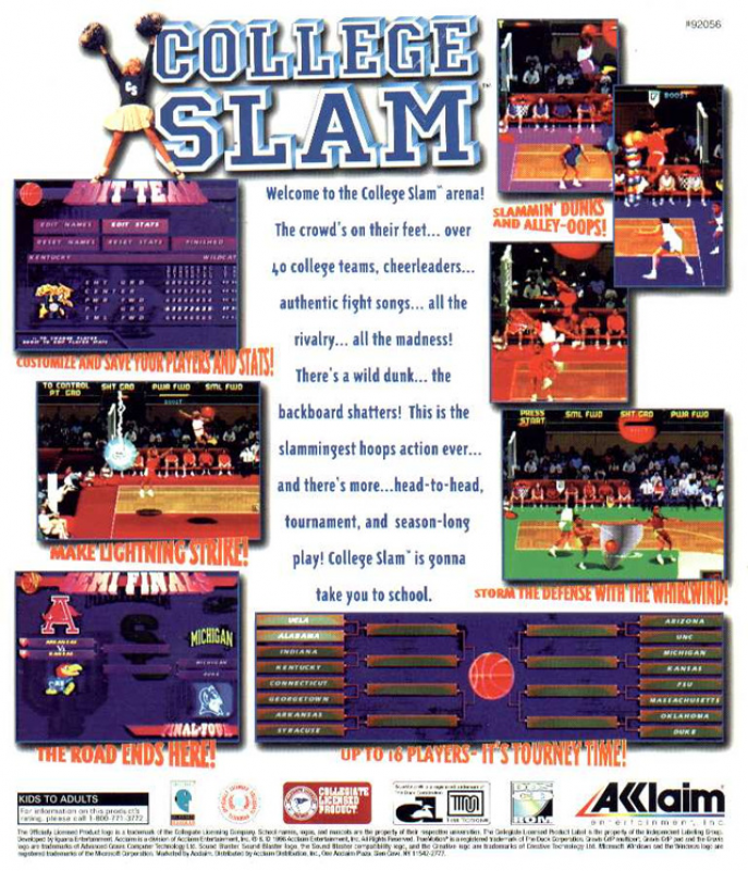 College Slam — box-2D-back (US)