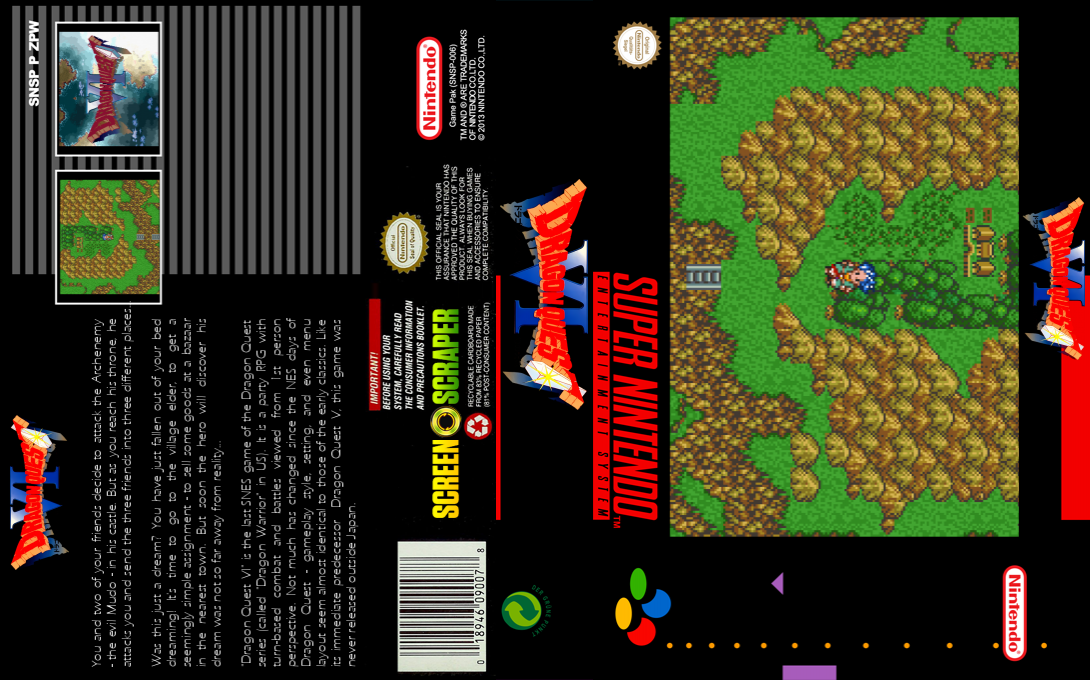 Dragon Quest 6 - Maboroshi No Daichi — box-texture (SS)