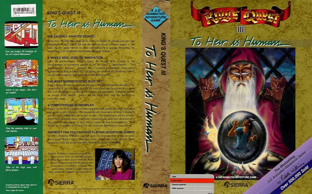 King's Quest 3 - To Heir Is Human — box-texture (US)