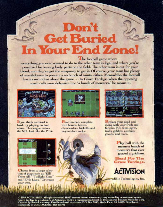 Grave Yardage — box-2D-back (US)