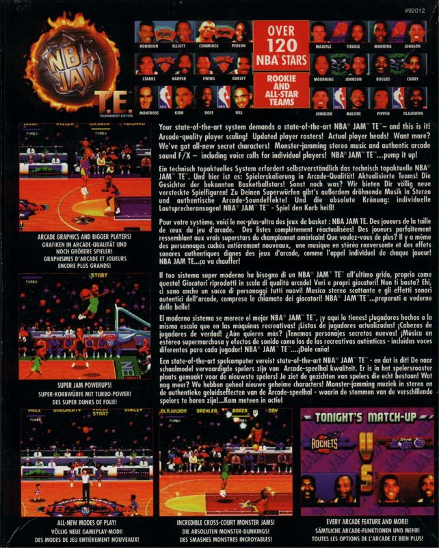 NBA Jam Tournament Edition — box-2D-back (EU)