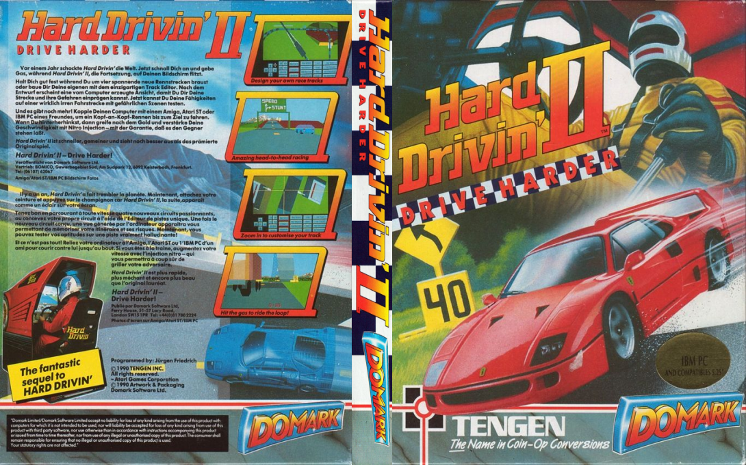 Hard Drivin' 2 — box-texture (EU)