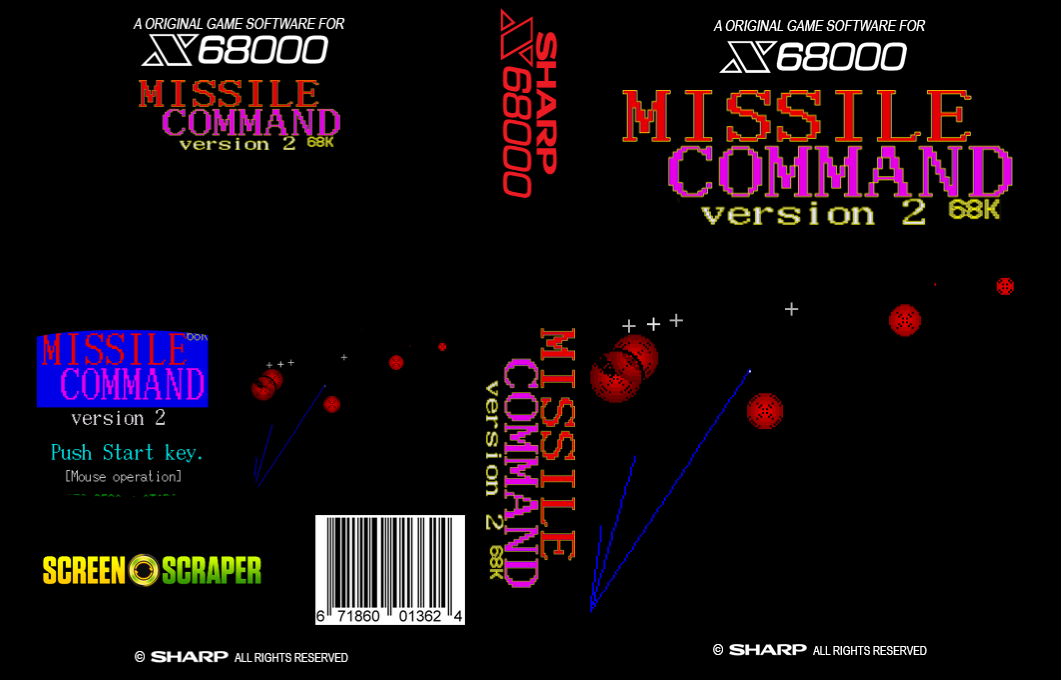 Missile Command 68k — box-texture (SS)