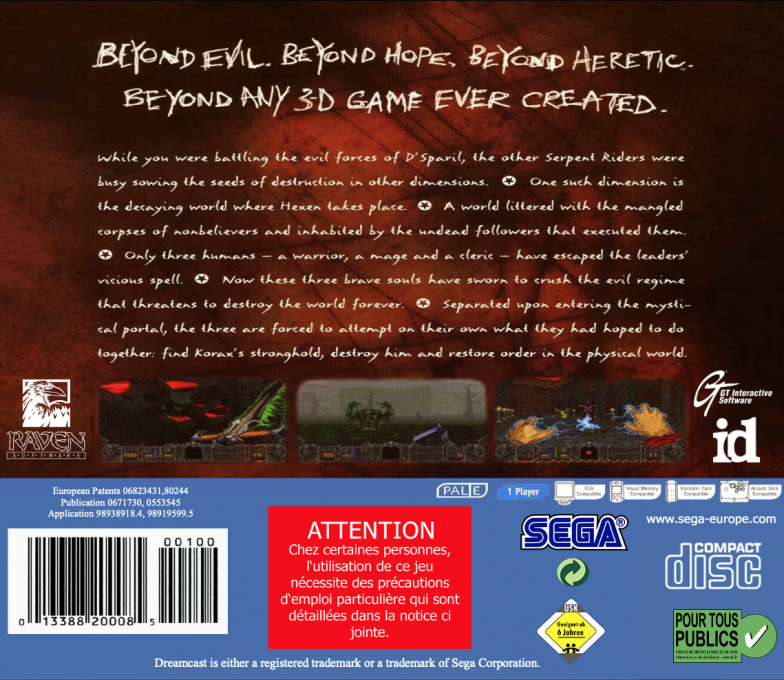 Hexen — box-2D-back (EU)