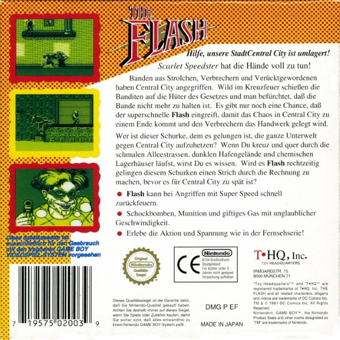 The Flash — box-2D-back (DE)