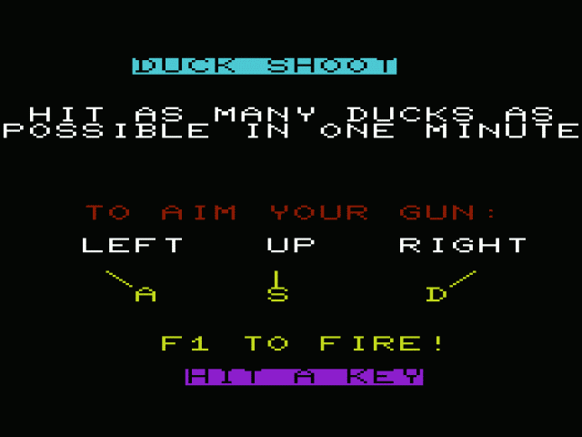 Duck Shoot — sstitle (WOR)