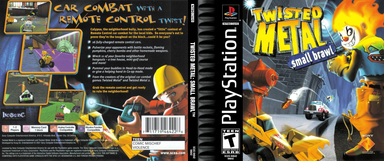 Twisted Metal - Small Brawl — box-texture (US)