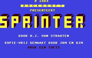 Sprinter — sstitle (NL)