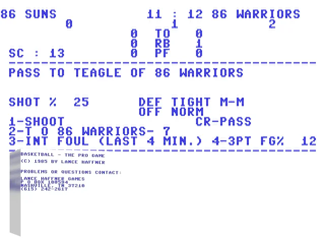 Basketball - The Pro Game — mixrbv2 (WOR)