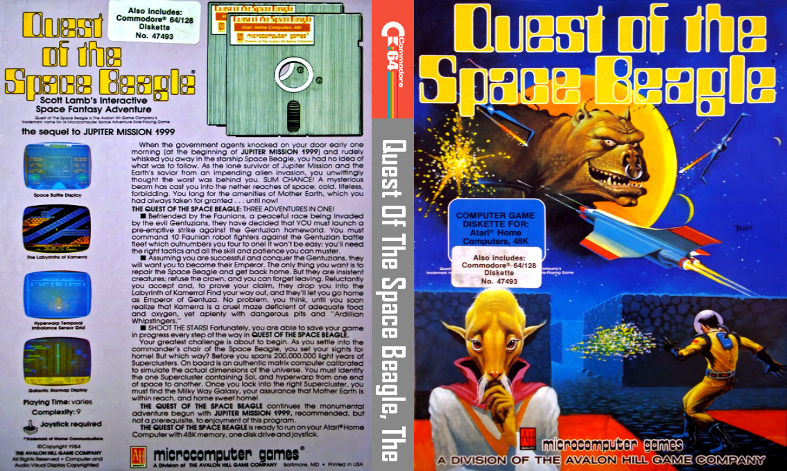 The Quest of the Space Beagle — box-texture (US)