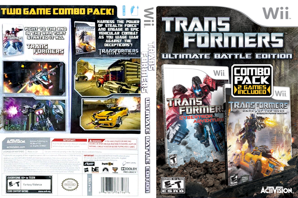 Transformers - Ultimate Battle Edition — box-texture (US)