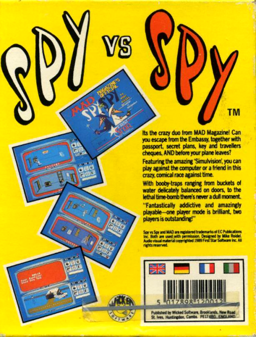 Spy vs Spy — box-2D-back (EU)