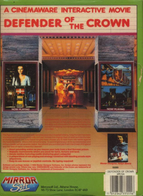 Defender of the Crown — box-2D-back (EU)