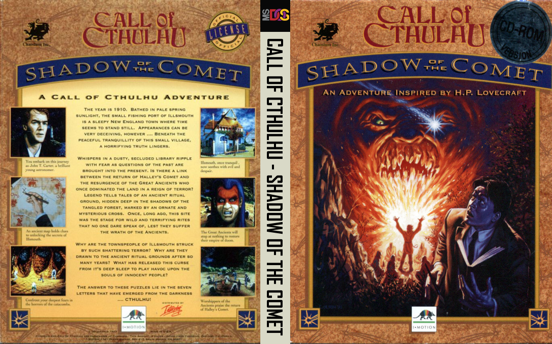 Call of Cthulhu - Shadow of the Comet — box-texture (US)