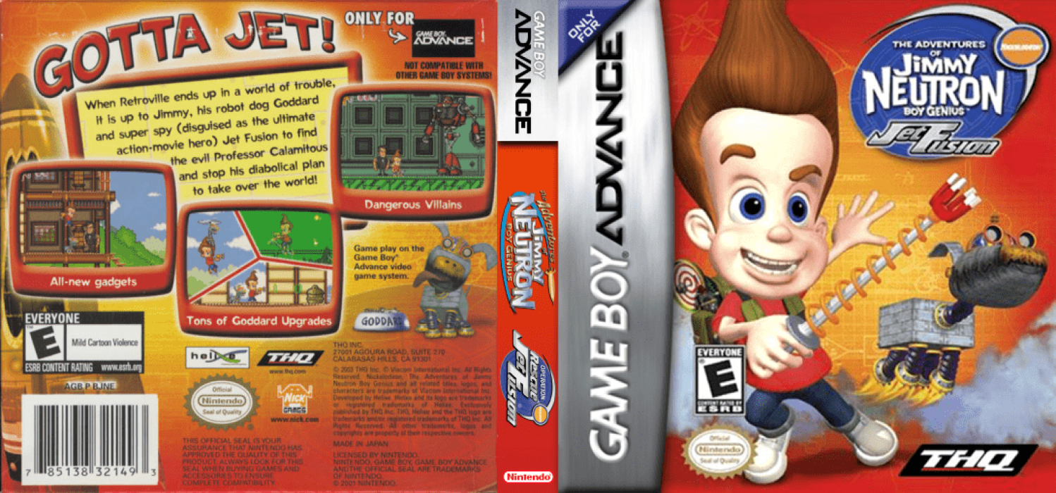 Adventures of Jimmy Neutron Boy Genius, The - Jet Fusion — box-texture (US)