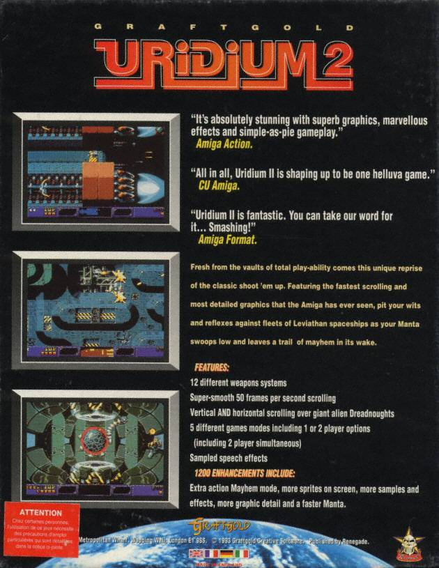 Uridium 2 — box-2D-back (WOR)