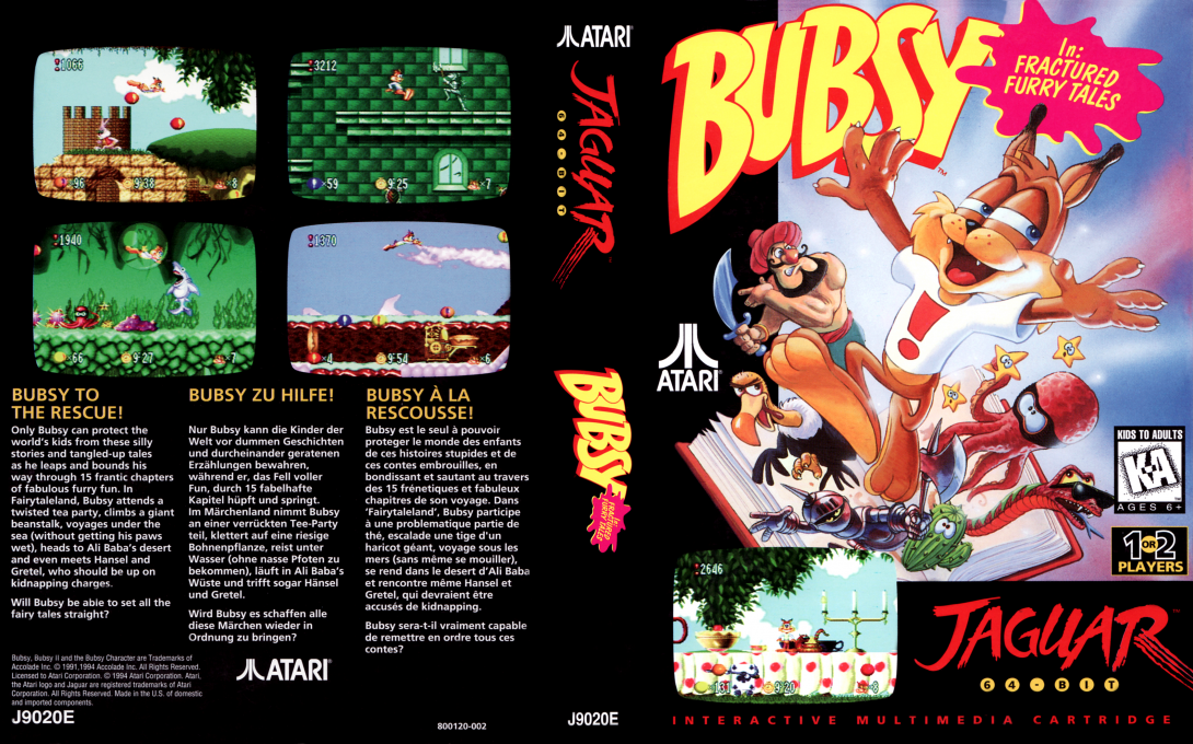 Bubsy in Fractured Furry Tales — box-texture (WOR)