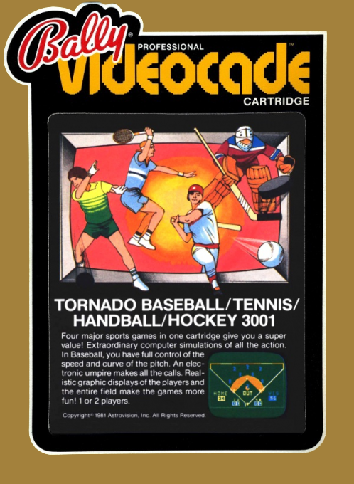 Tornado Baseball / Tennis / Hockey / Handball box art