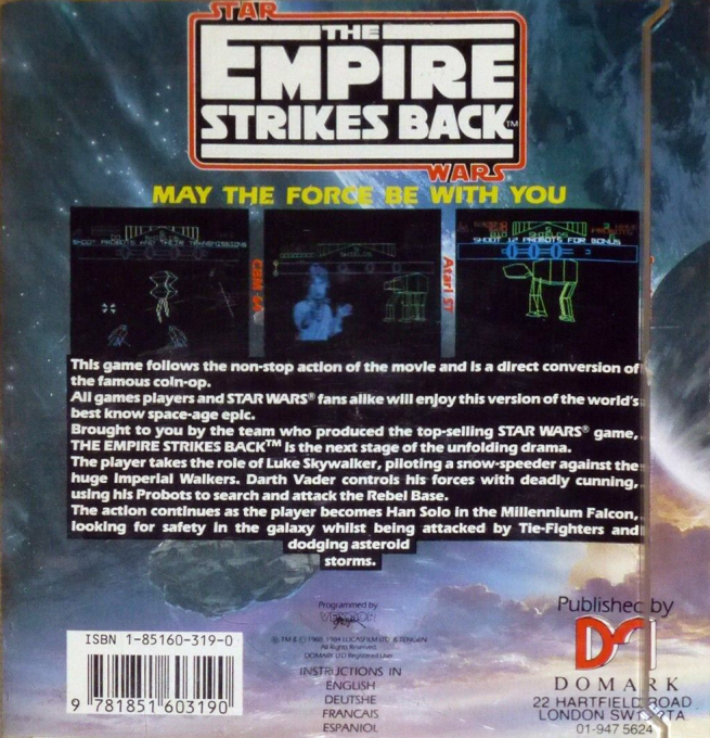 Star Wars - The Empire Strikes Back — box-2D-back (EU)