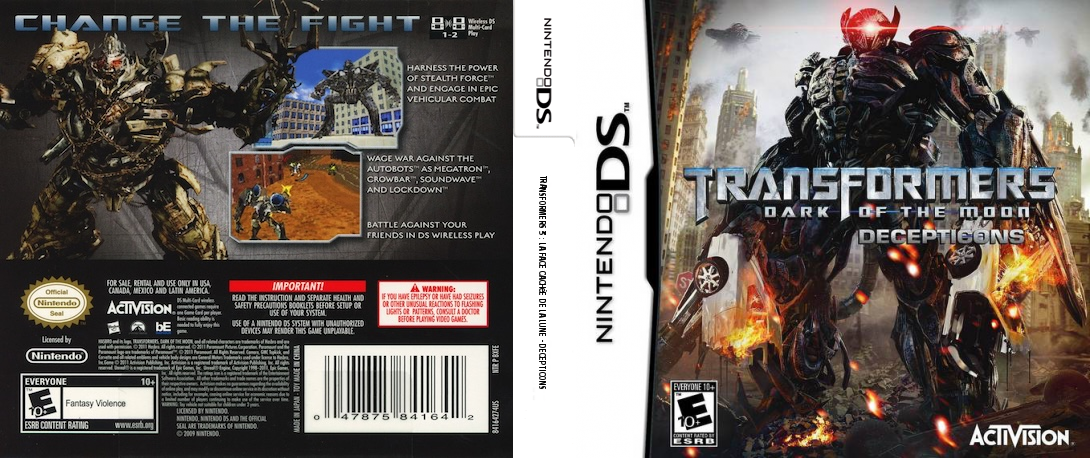 Transformers - Dark of the Moon - Decepticons — box-texture (US)