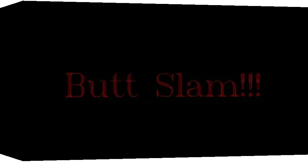 Butt Slam!!! — box-3D (WOR)
