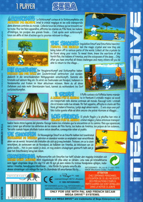 Schtroumpfs Autour Du Monde Les — box-2D-back (EU)