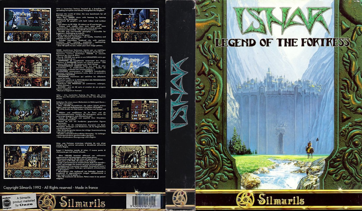 Ishar - Legend of the Fortress — box-texture (EU)