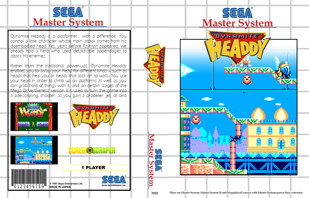 Dynamite Headdy — box-texture (SS)