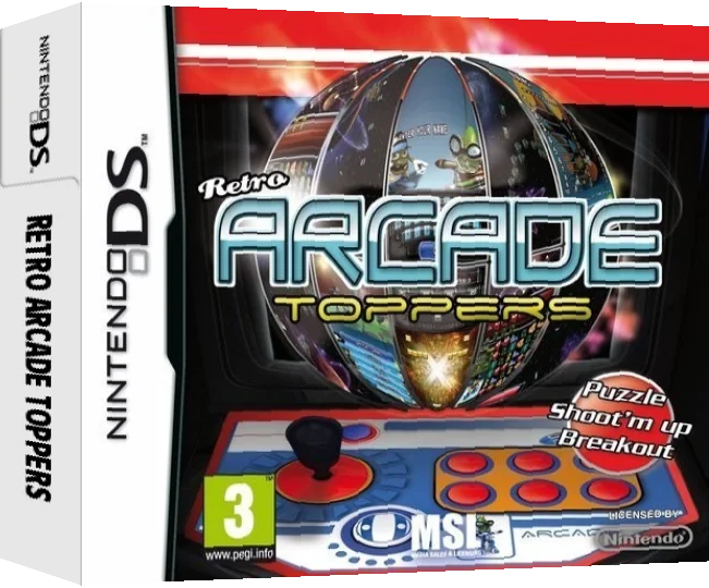 Retro Arcade Toppers — box-3D (EU)