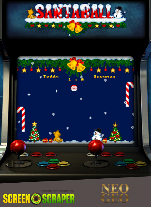SantaBall - Christmas Tennis Game — box-2D (SS)