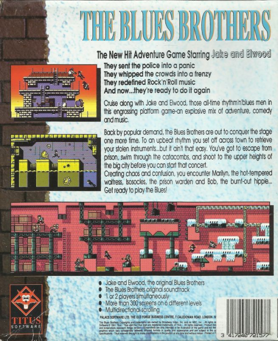 Blues Brothers, The — box-2D-back (EU)