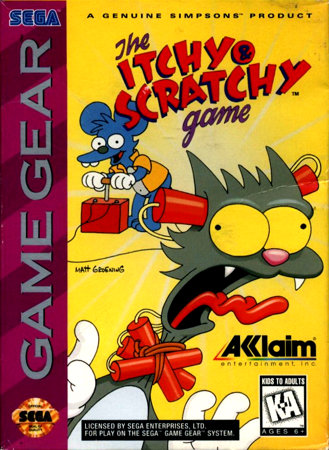 Itchy And Scratchy Game, The box art