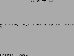 Quiz Game — ss (WOR)