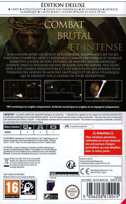 Blasphemous Deluxe Edition — box-2D-back (FR)