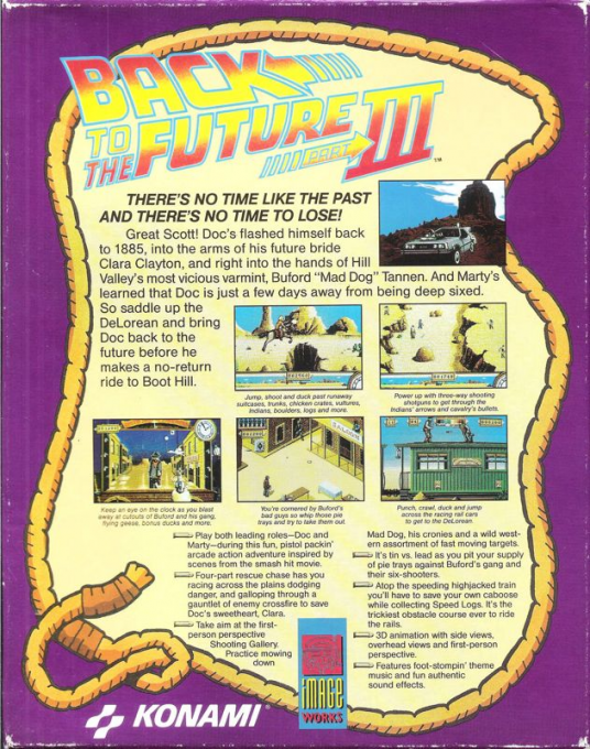 Back To The Future Part 3 — box-2D-back (US)