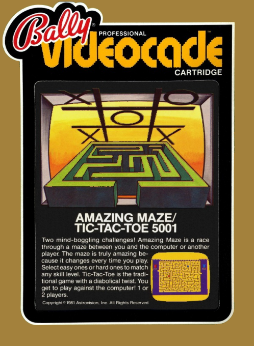 Amazing Maze+tic Tac Toe box art