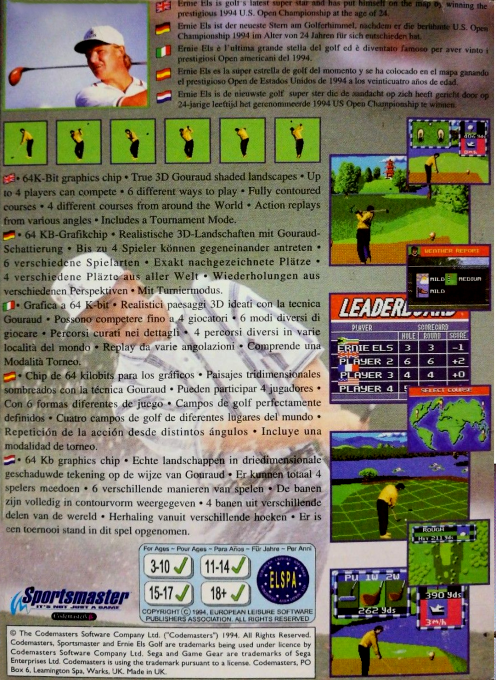 Ernie Els Golf — box-2D-back (EU)