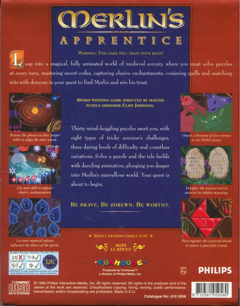 Merlin's Apprentice — box-2D-back (UK)