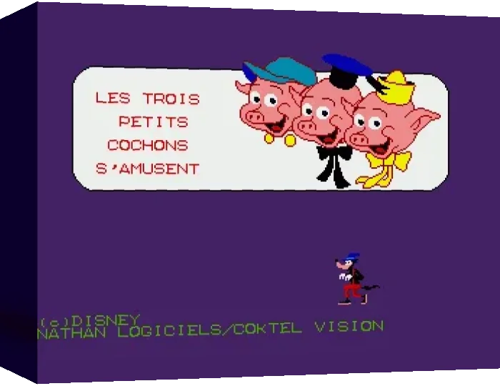 Trois Petits Cochons S'amusent, Les — box-3D (WOR)