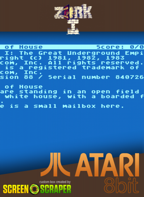Zork 1 - The Great Underground Empire — box-2D (SS)
