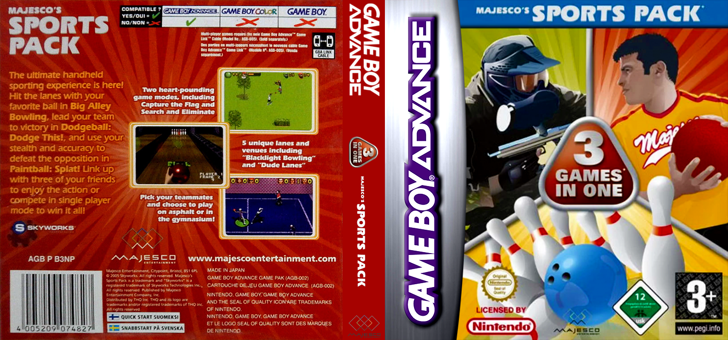 Majesco's Sports Pack — box-texture (EU)
