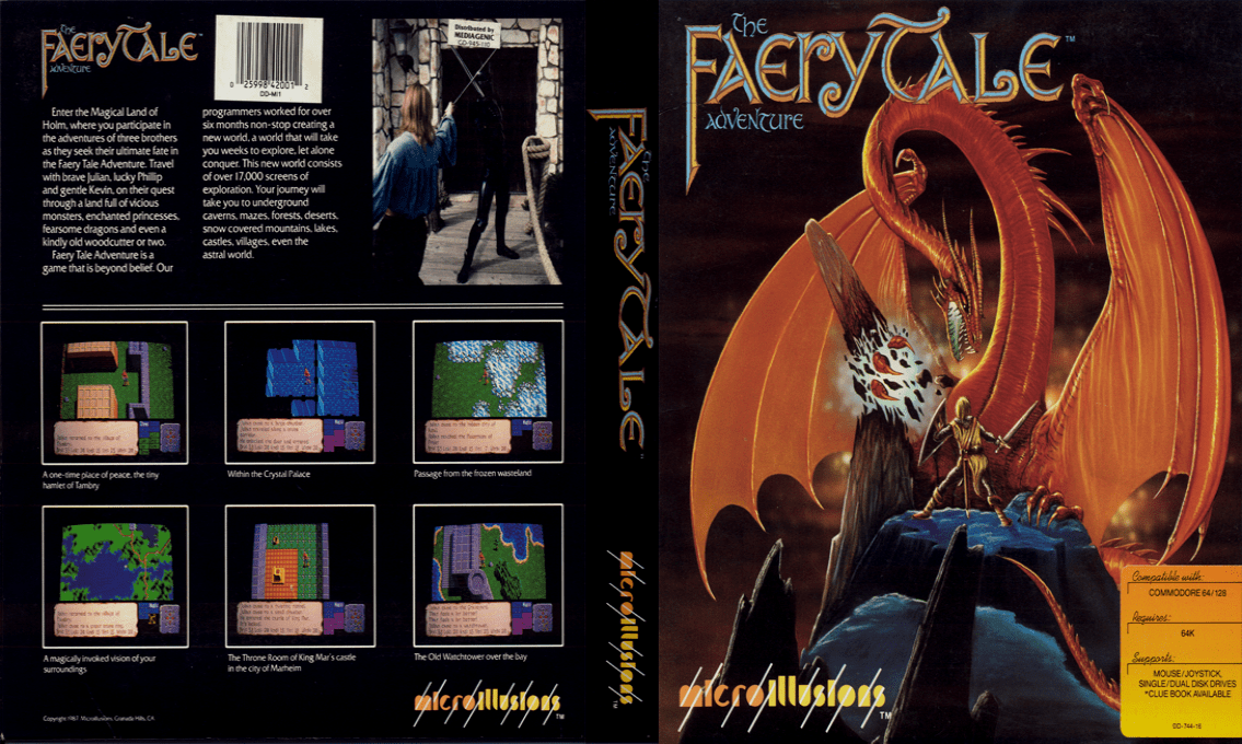 Faery Tale Adventure, The — box-texture (US)
