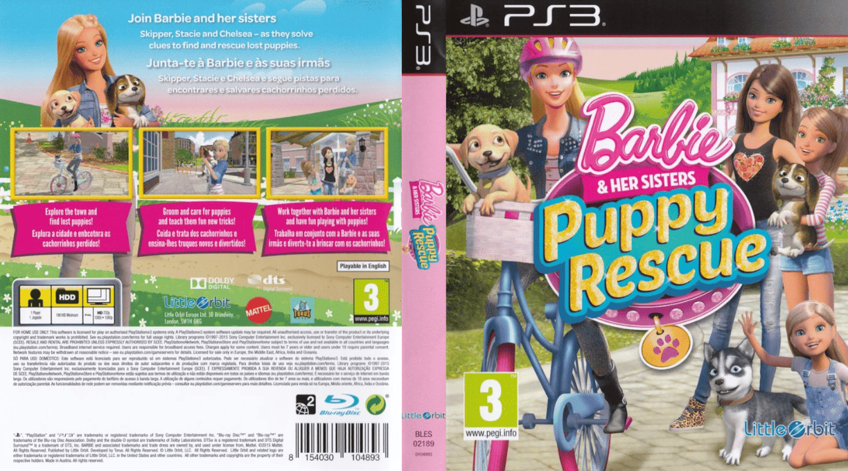 Barbie and Her Sisters - Puppy Rescue — box-texture (EU)