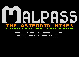 Malpass - The Asteriod Mines — sstitle (WOR)