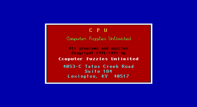 Computer Puzzles Unlimited box art