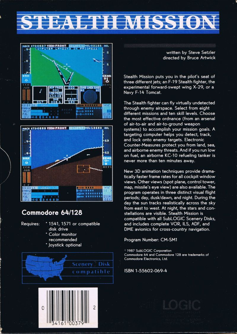 Stealth Mission — box-2D-back (US)