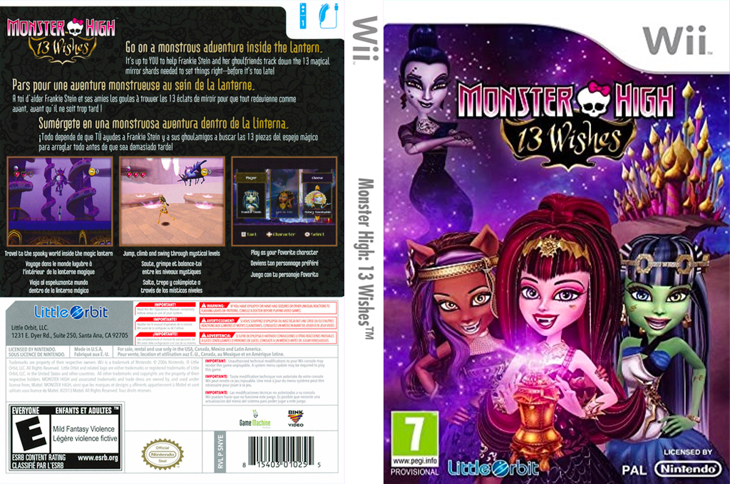 Monster High - 13 Wishes — box-texture (EU)